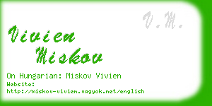 vivien miskov business card